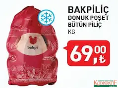 BAKPİLİÇ DONUK POŞET BÜTÜN PİLİÇ/TAVUK KG BAKPİLİÇ DONUK POŞET BÜTÜN PİLİÇ/TAVUK KG